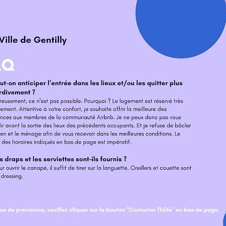 Paris Gentilly Appartement Tout Equipe - Rer B Екстер'єр фото